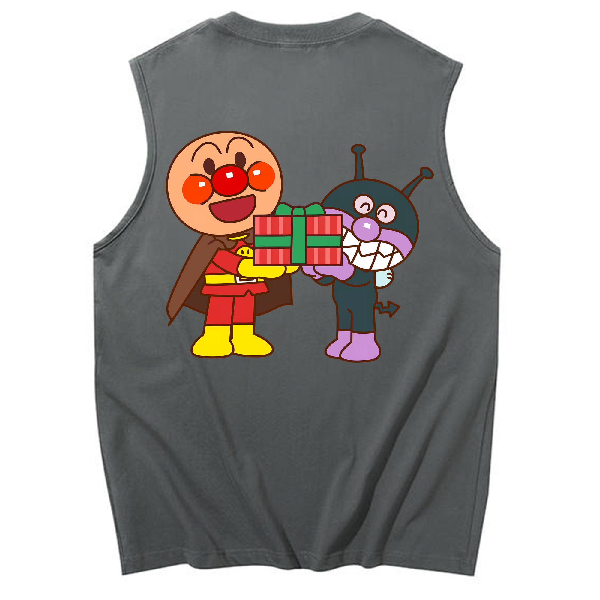 （画像用） アンパンマン Anpanman コットン100％タンクトップ（背面プリント）